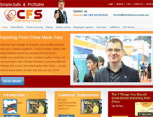 Tablet Screenshot of chinafactorysourcing.com